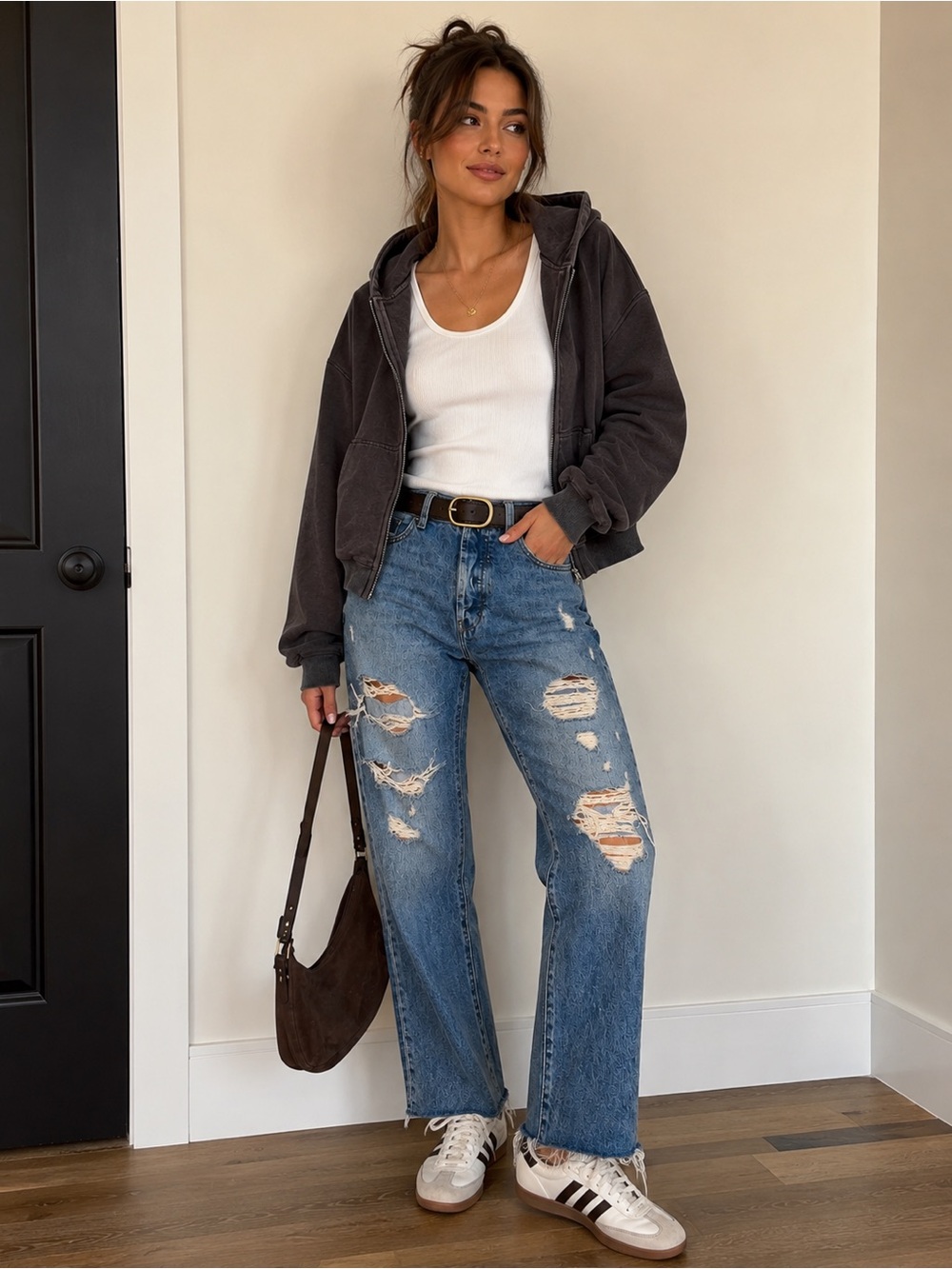 PacSun Distressed Light Blue Boyfriend Jeans